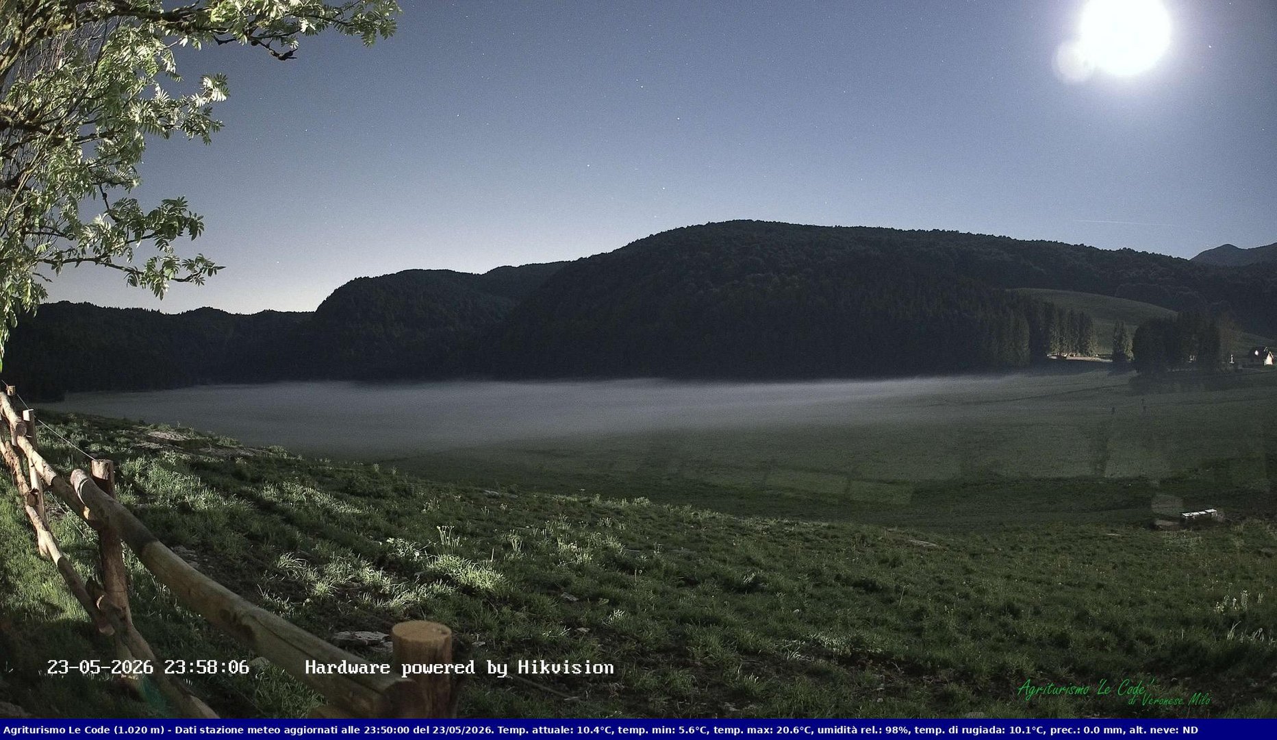 time-lapse frame, Webcam Cansiglio - verso la piana dei "Bech" webcam