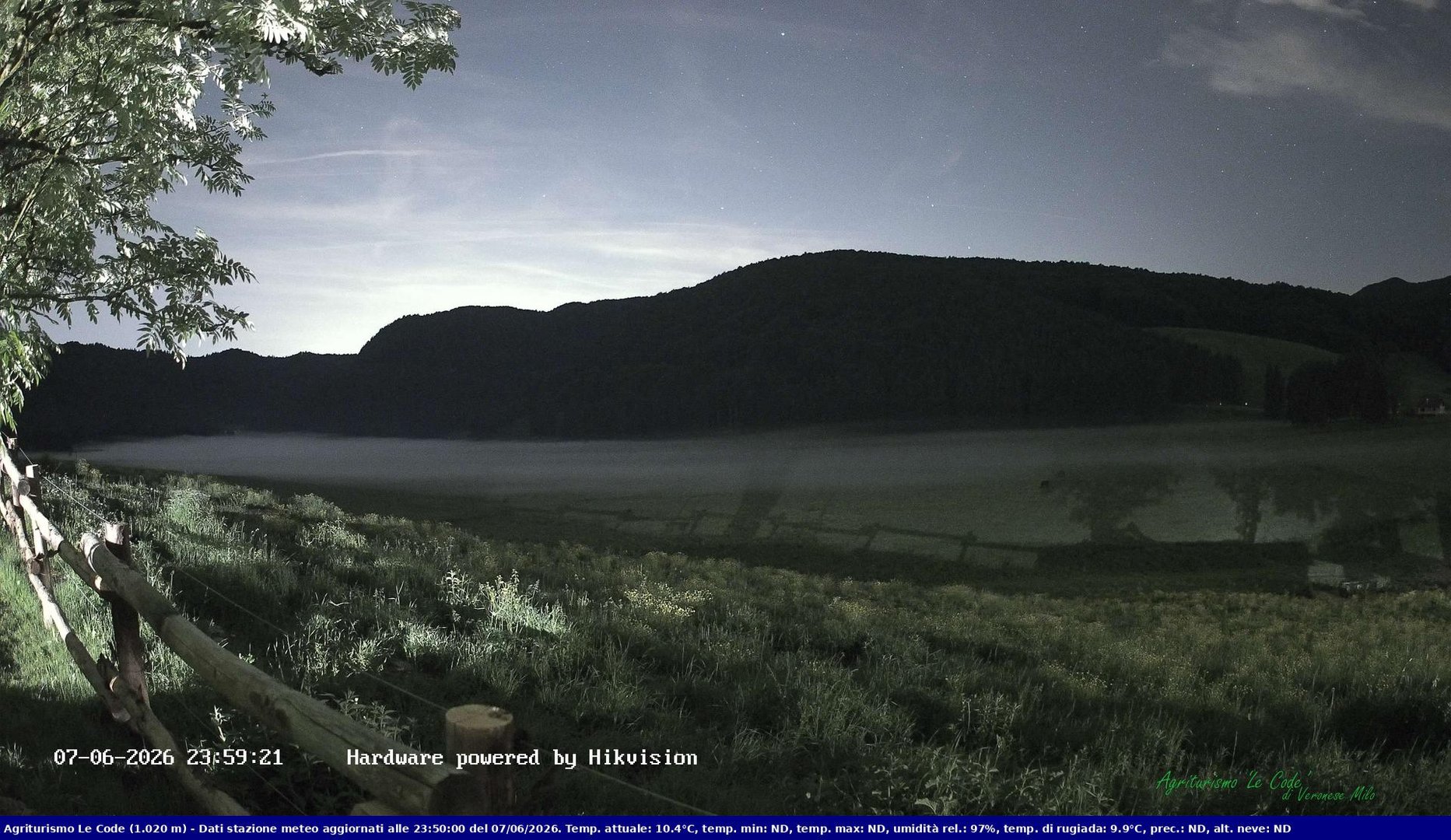 time-lapse frame, Webcam Cansiglio - verso la piana dei "Bech" webcam