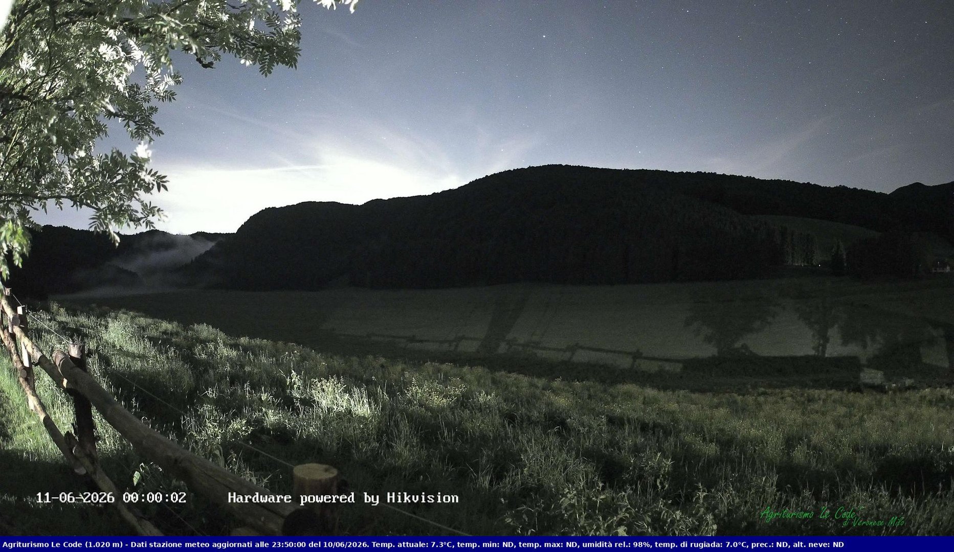 time-lapse frame, Webcam Cansiglio - verso la piana dei "Bech" webcam