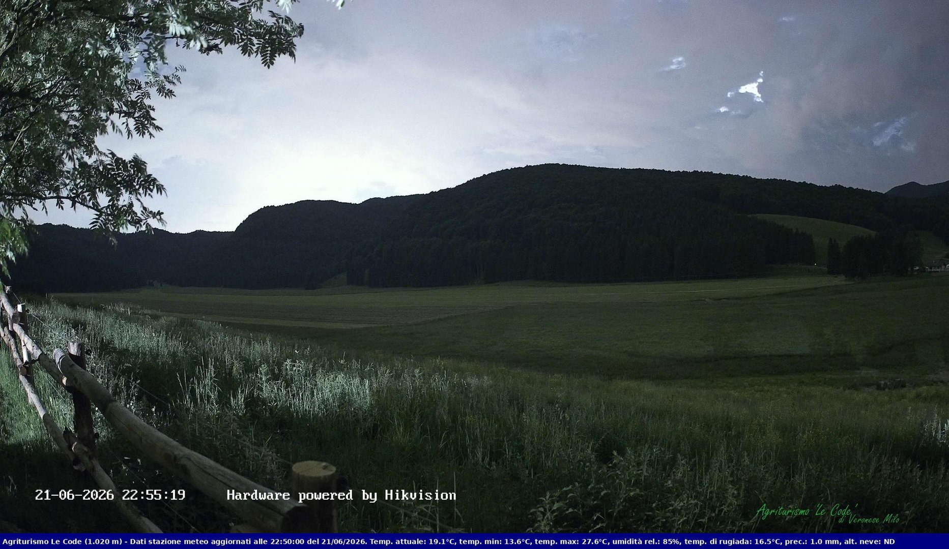 time-lapse frame, Webcam Cansiglio - verso la piana dei "Bech" webcam