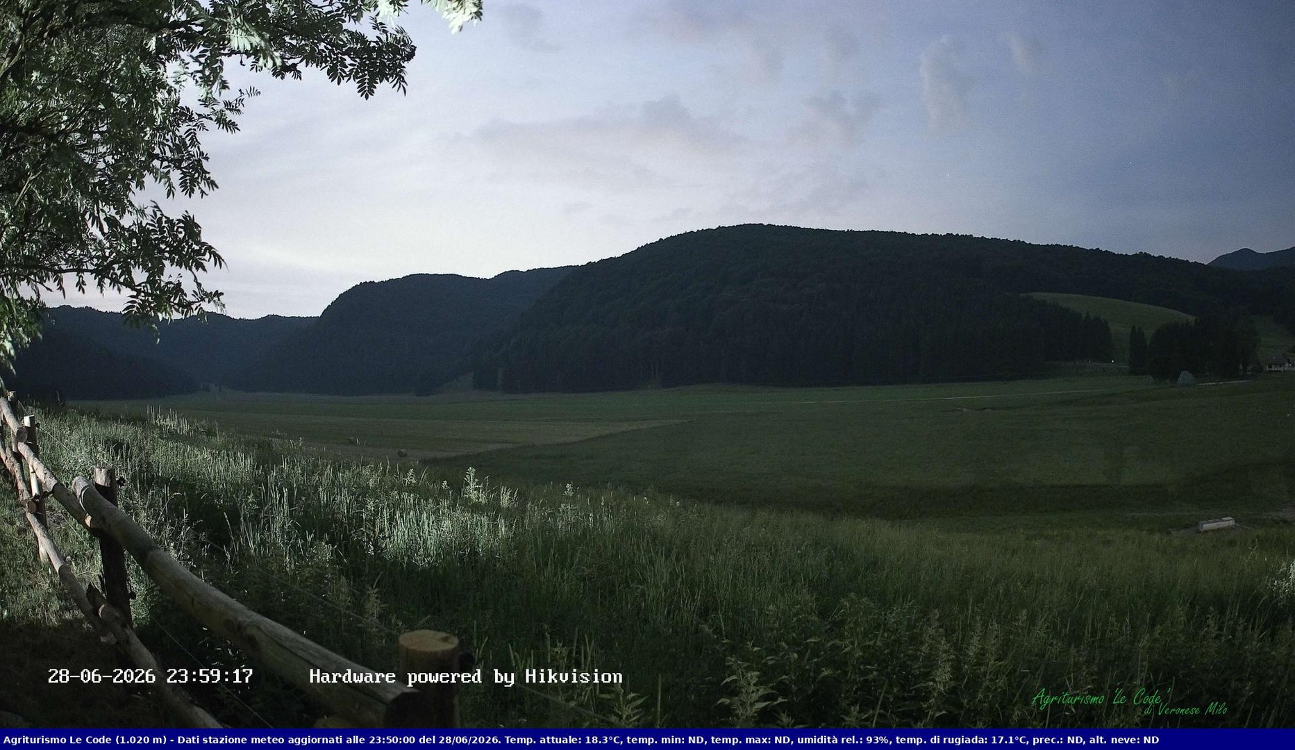 time-lapse frame, Webcam Cansiglio - verso la piana dei "Bech" webcam