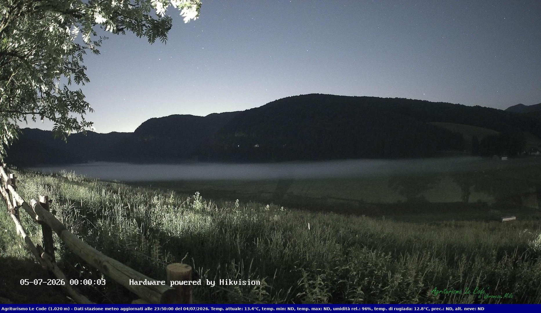 time-lapse frame, Webcam Cansiglio - verso la piana dei "Bech" webcam