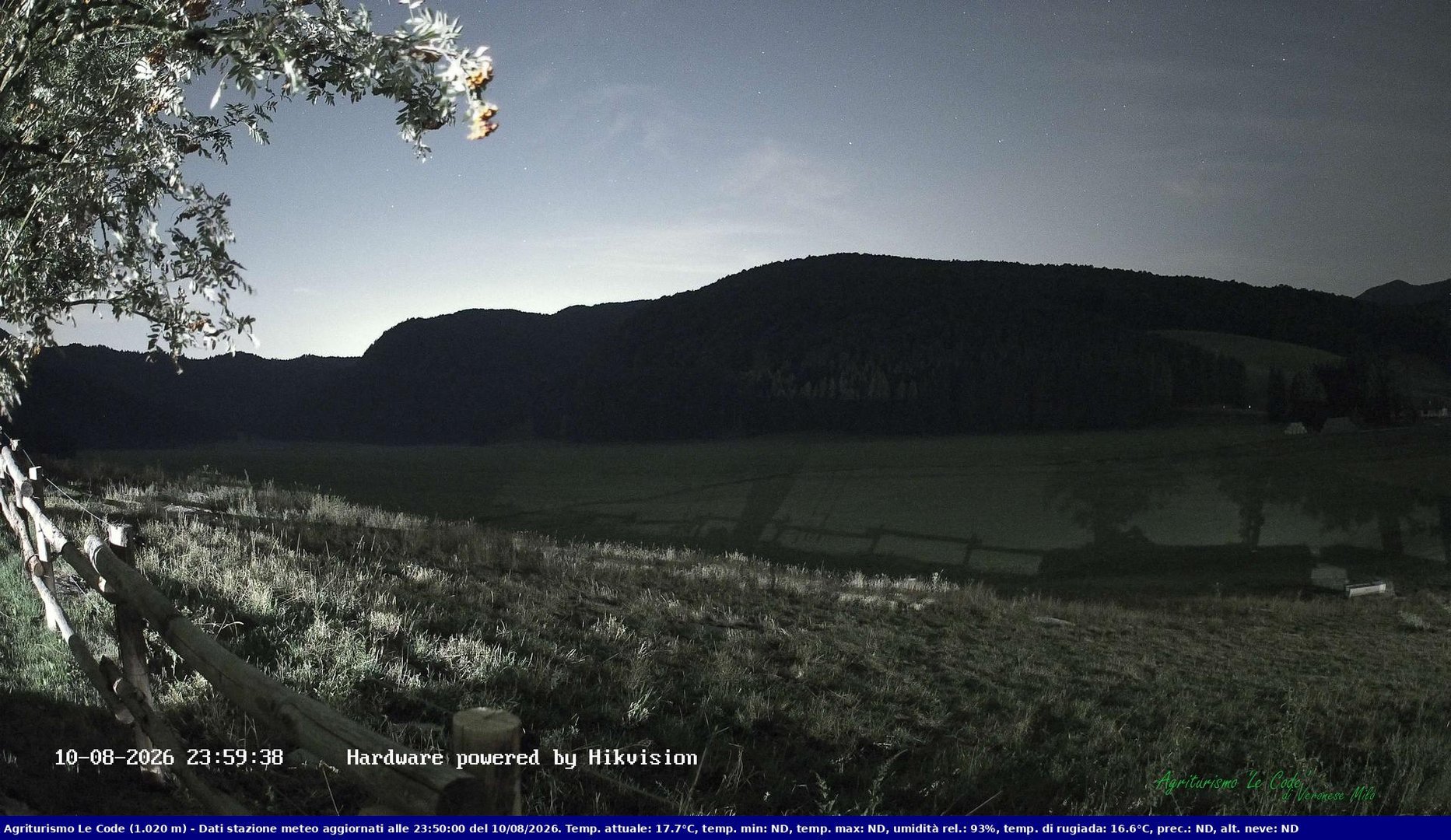 time-lapse frame, Webcam Cansiglio - verso la piana dei "Bech" webcam
