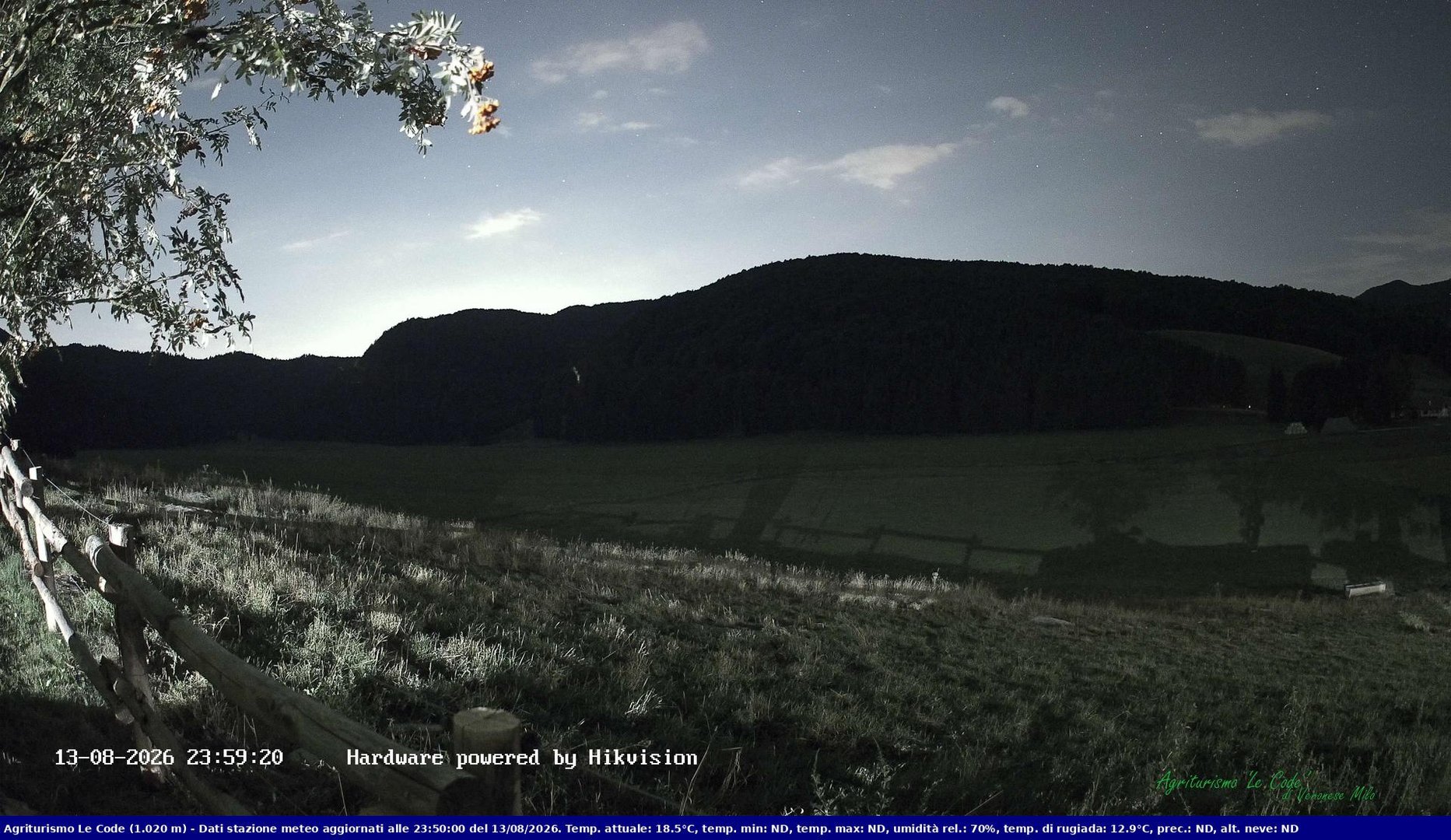 time-lapse frame, Webcam Cansiglio - verso la piana dei "Bech" webcam