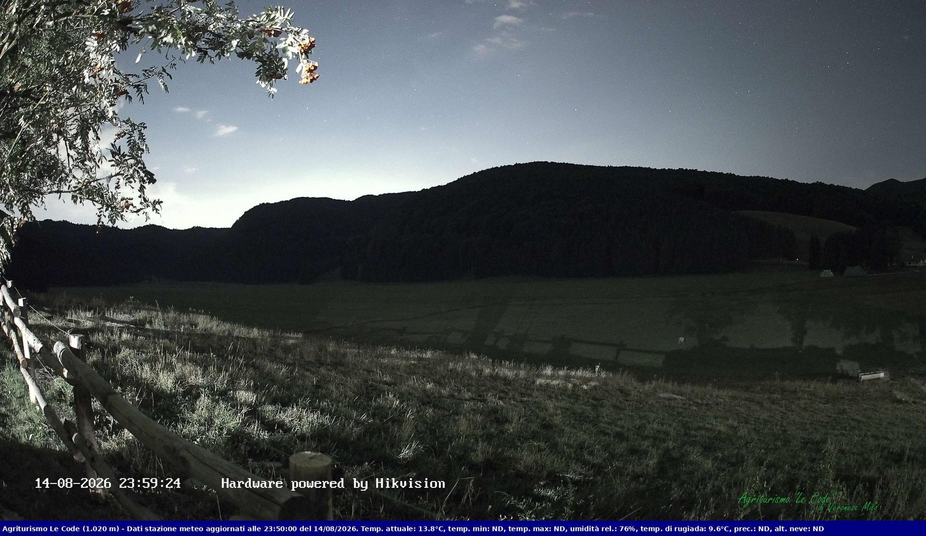 time-lapse frame, Webcam Cansiglio - verso la piana dei "Bech" webcam