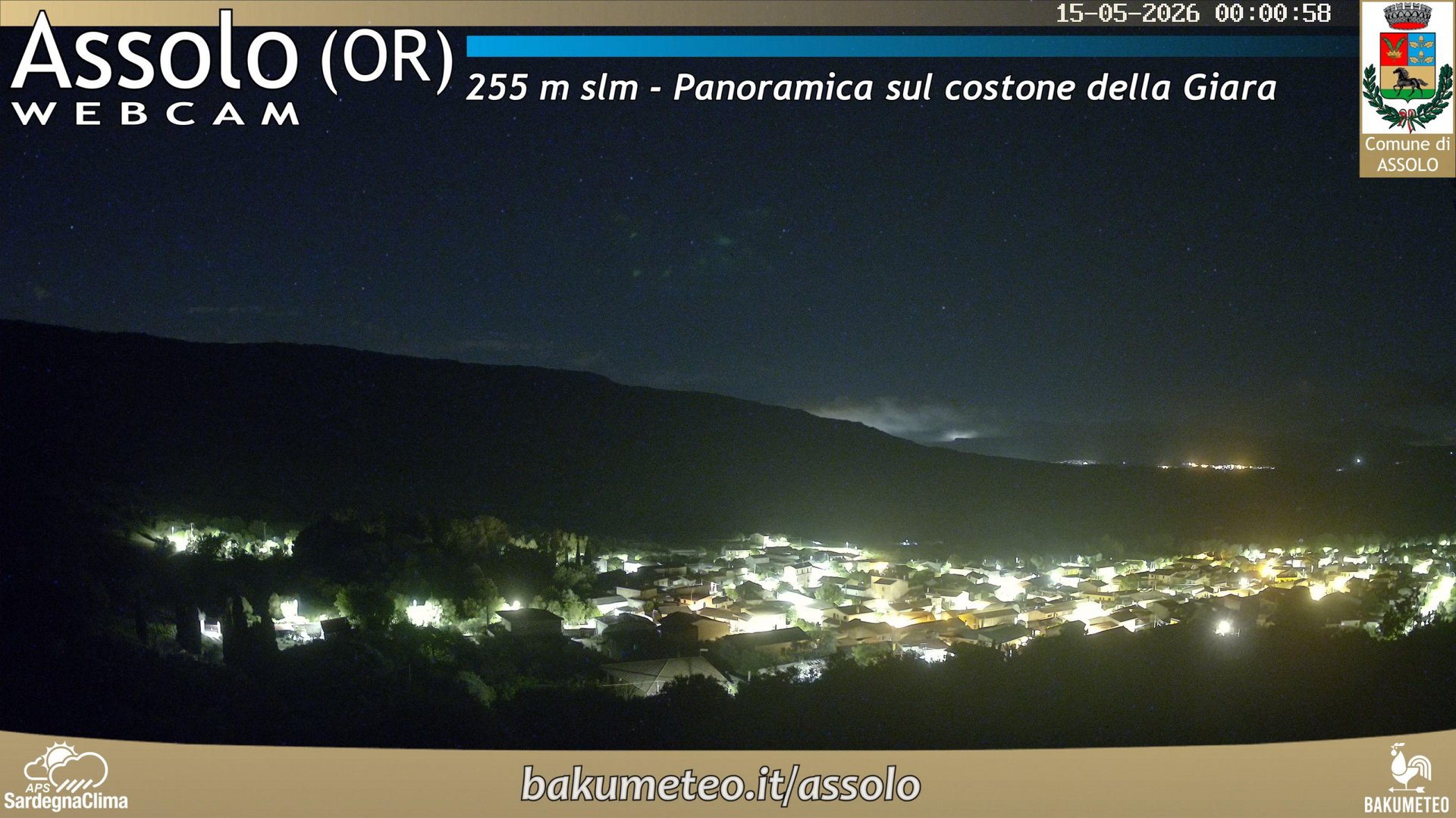 time-lapse frame, Assolo webcam