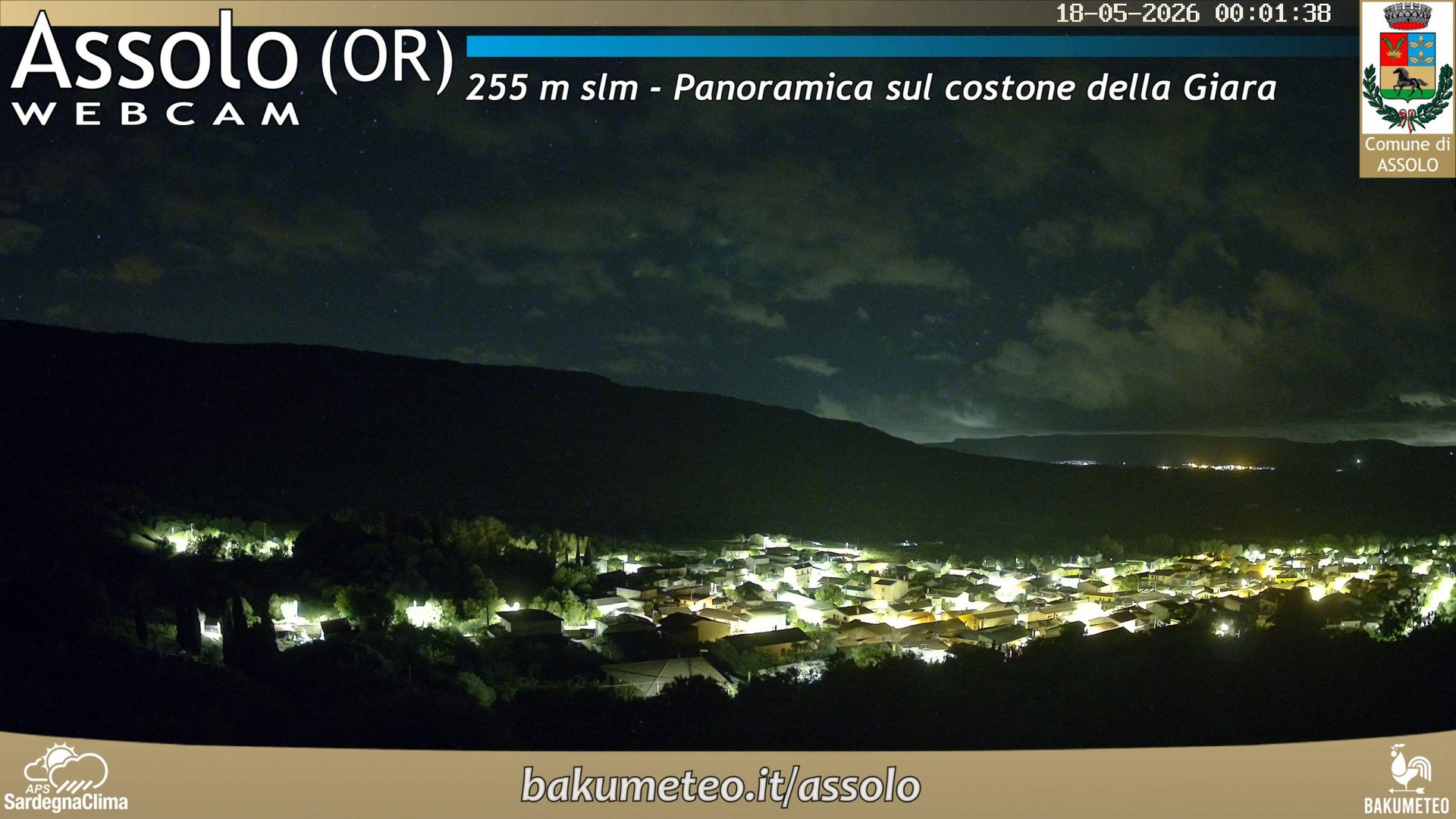 time-lapse frame, Assolo webcam