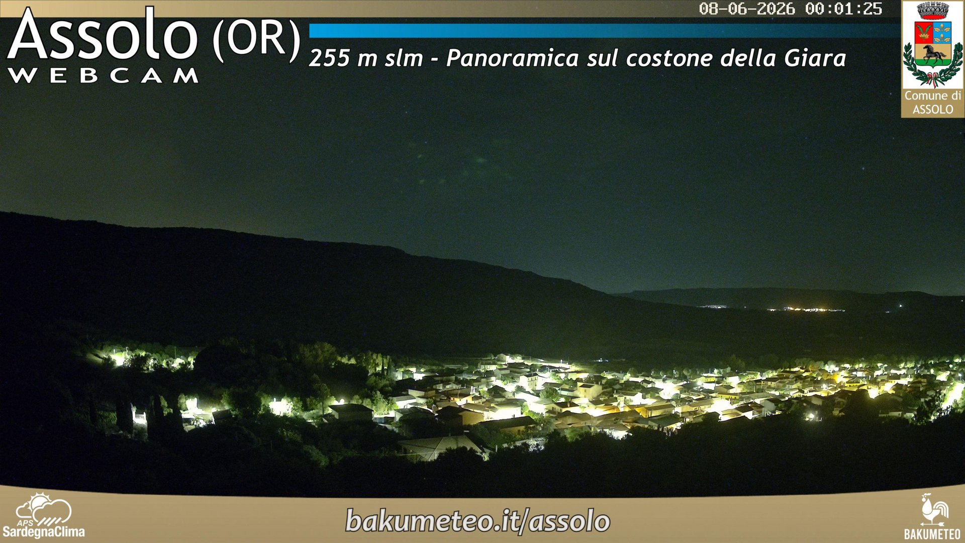 time-lapse frame, Assolo webcam