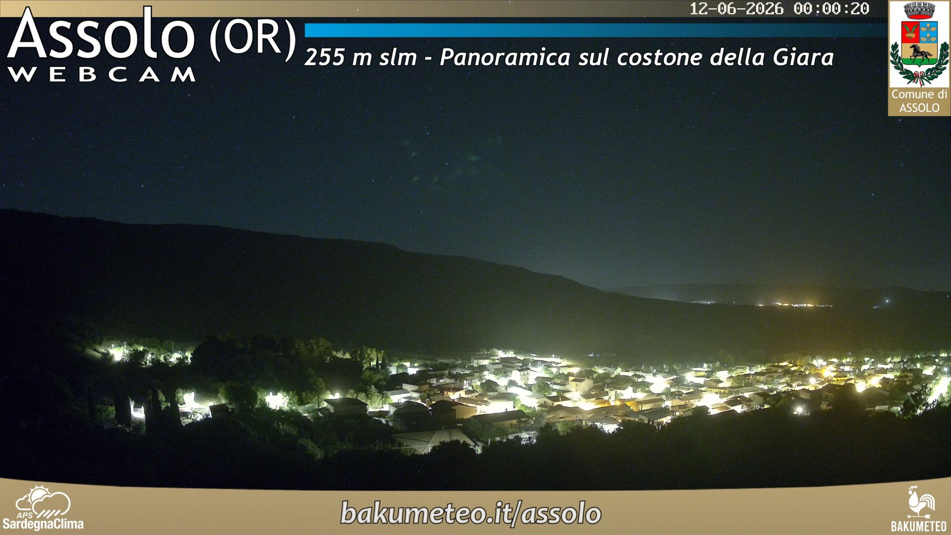 time-lapse frame, Assolo webcam