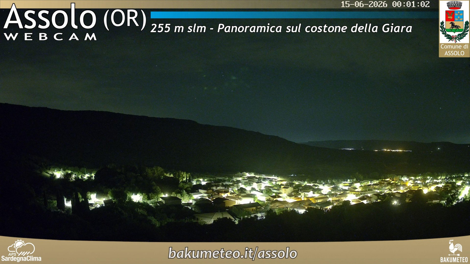 time-lapse frame, Assolo webcam