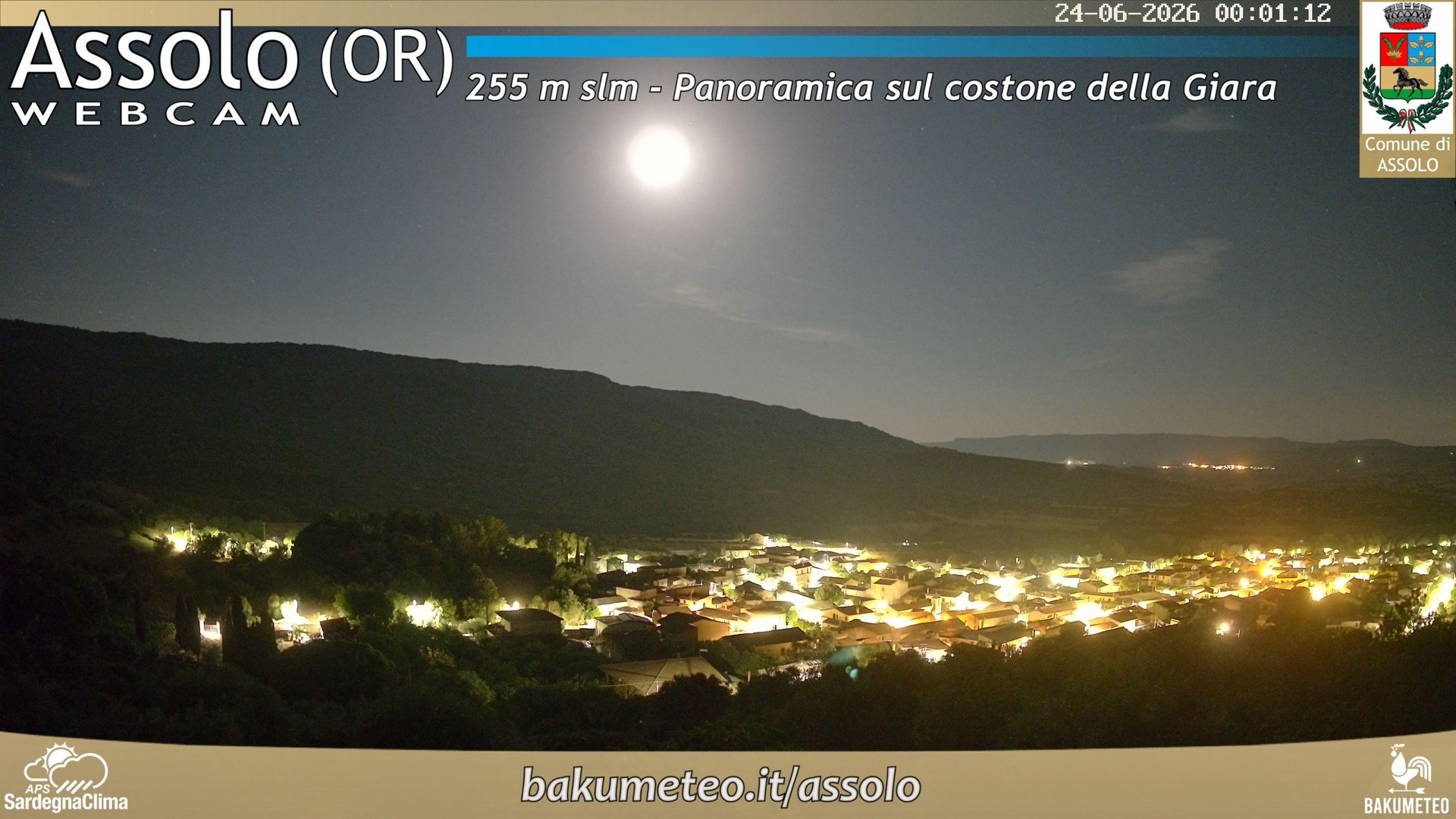 time-lapse frame, Assolo webcam