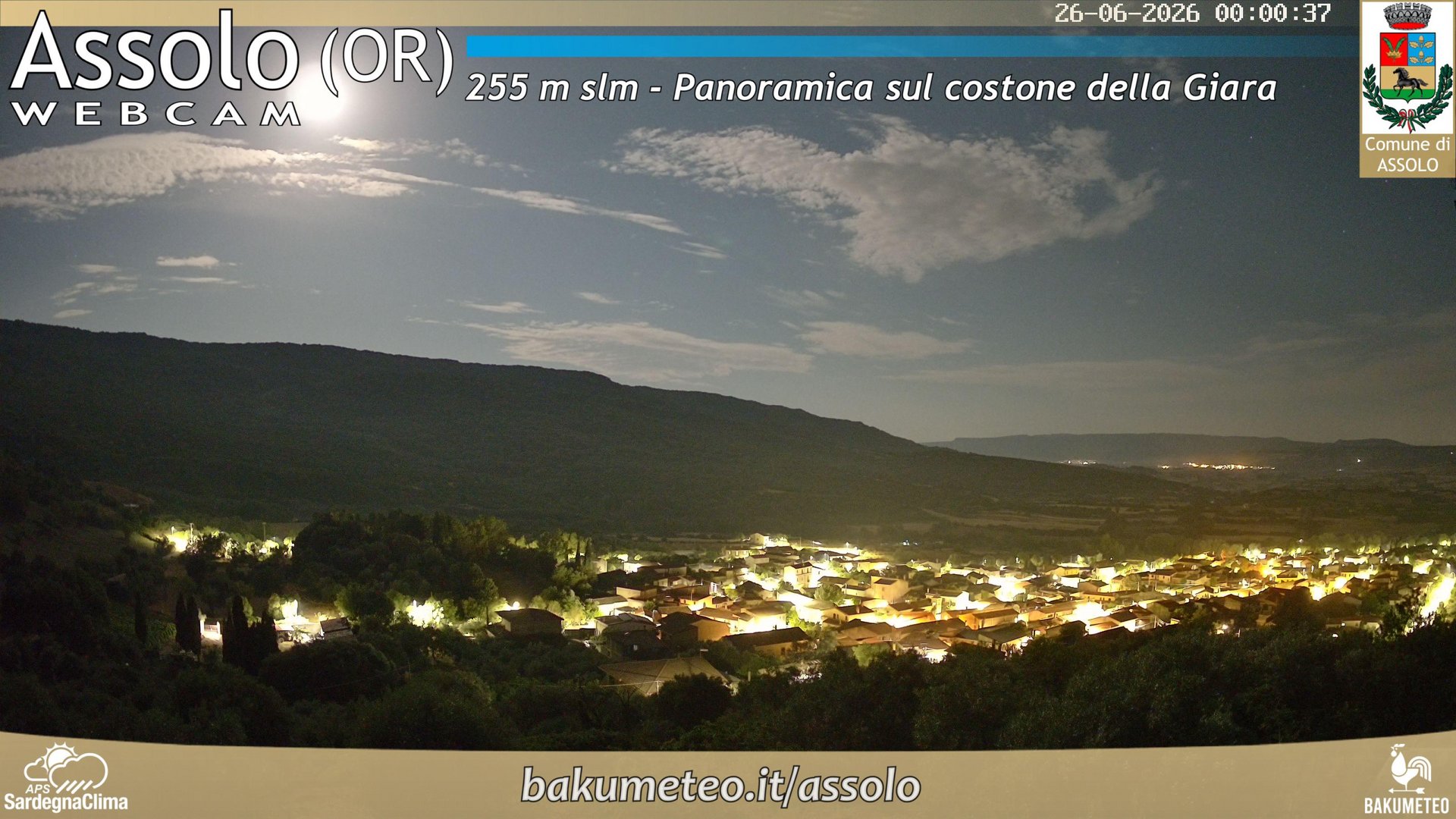 time-lapse frame, Assolo webcam