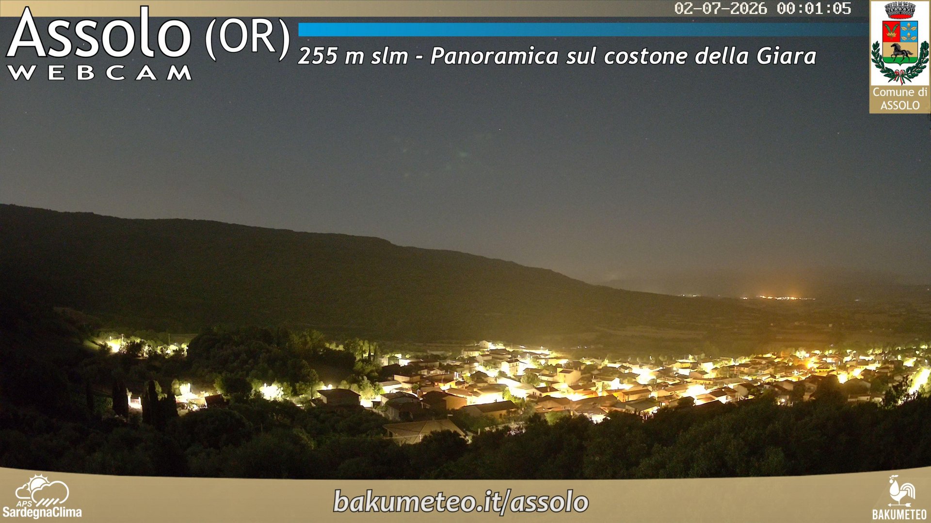 time-lapse frame, Assolo webcam