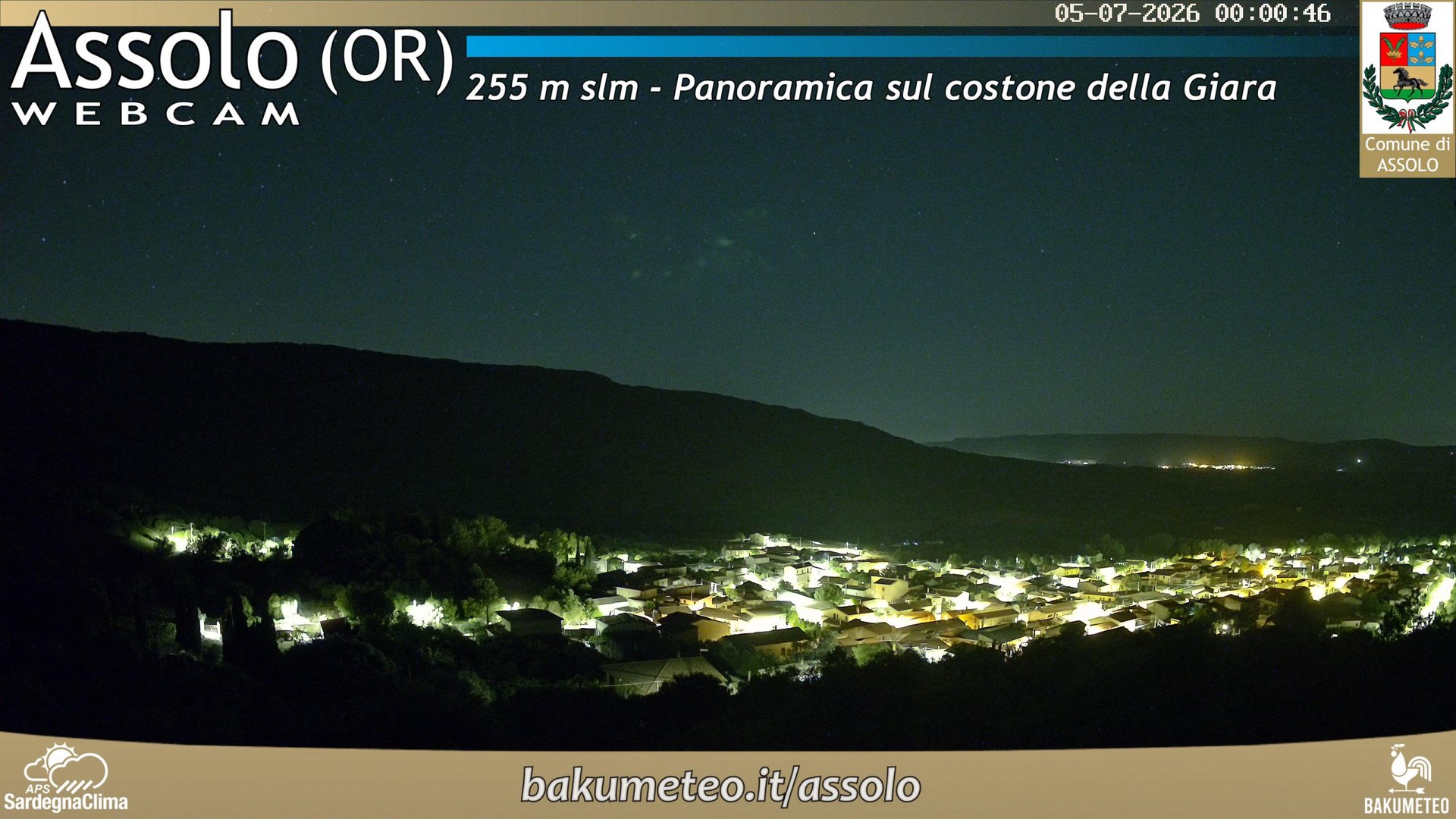 time-lapse frame, Assolo webcam