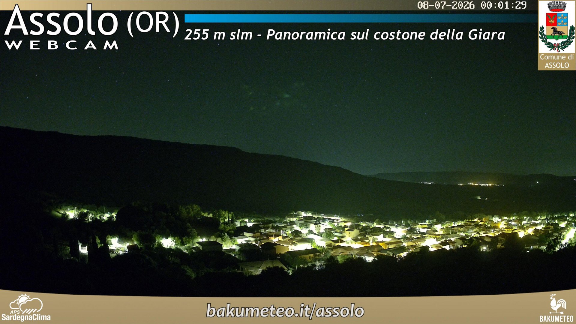 time-lapse frame, Assolo webcam