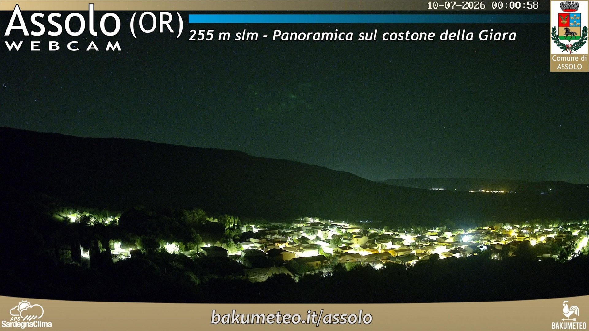 time-lapse frame, Assolo webcam