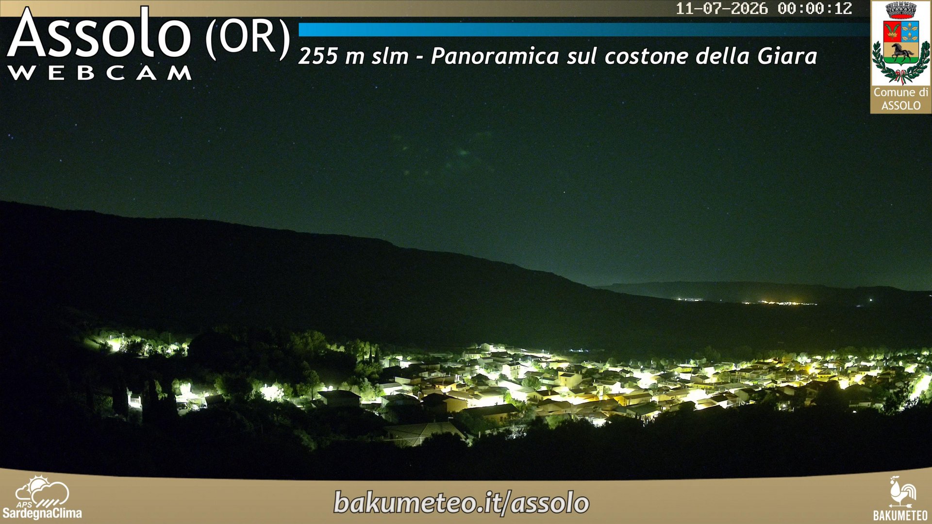 time-lapse frame, Assolo webcam