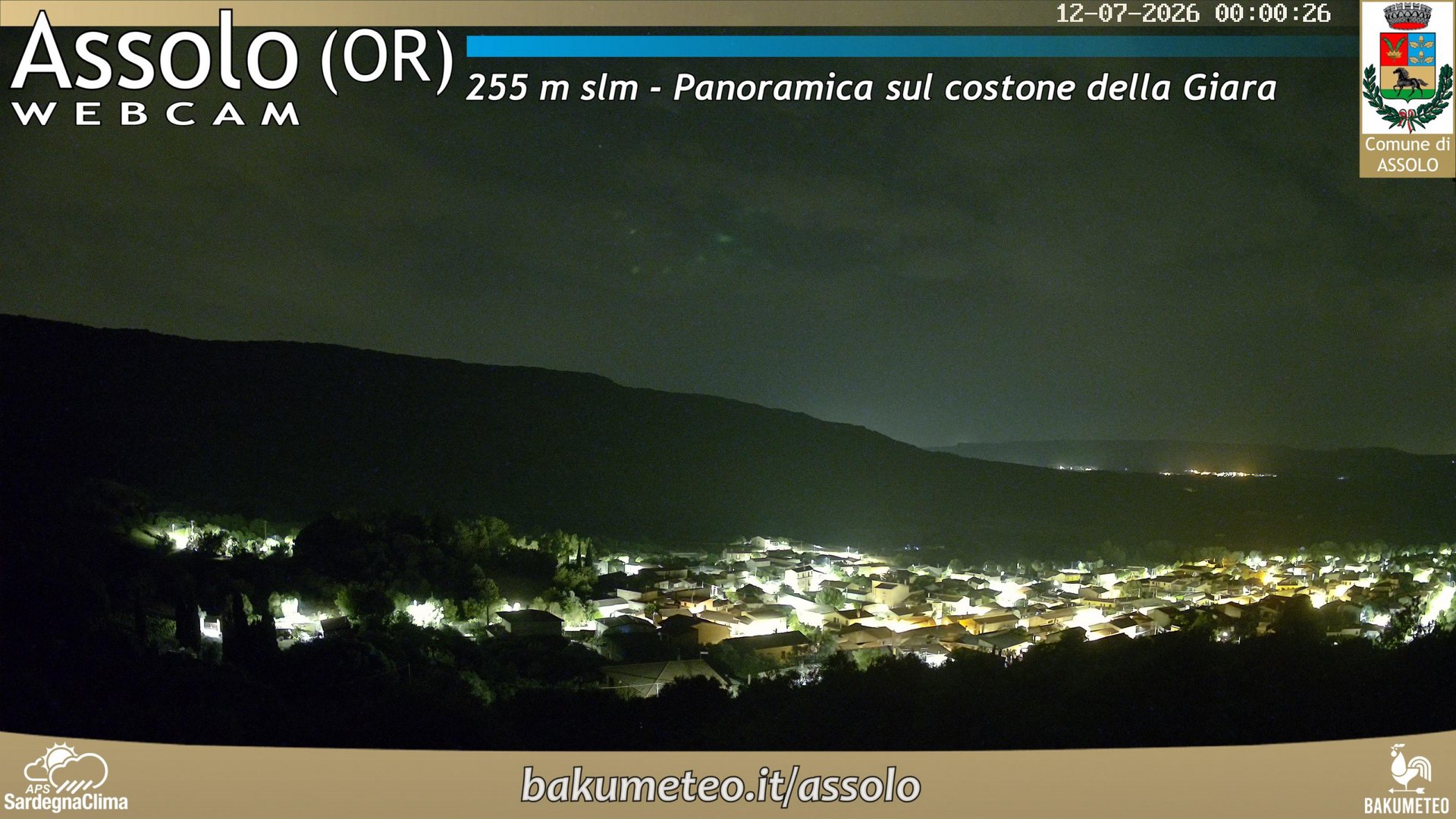 time-lapse frame, Assolo webcam