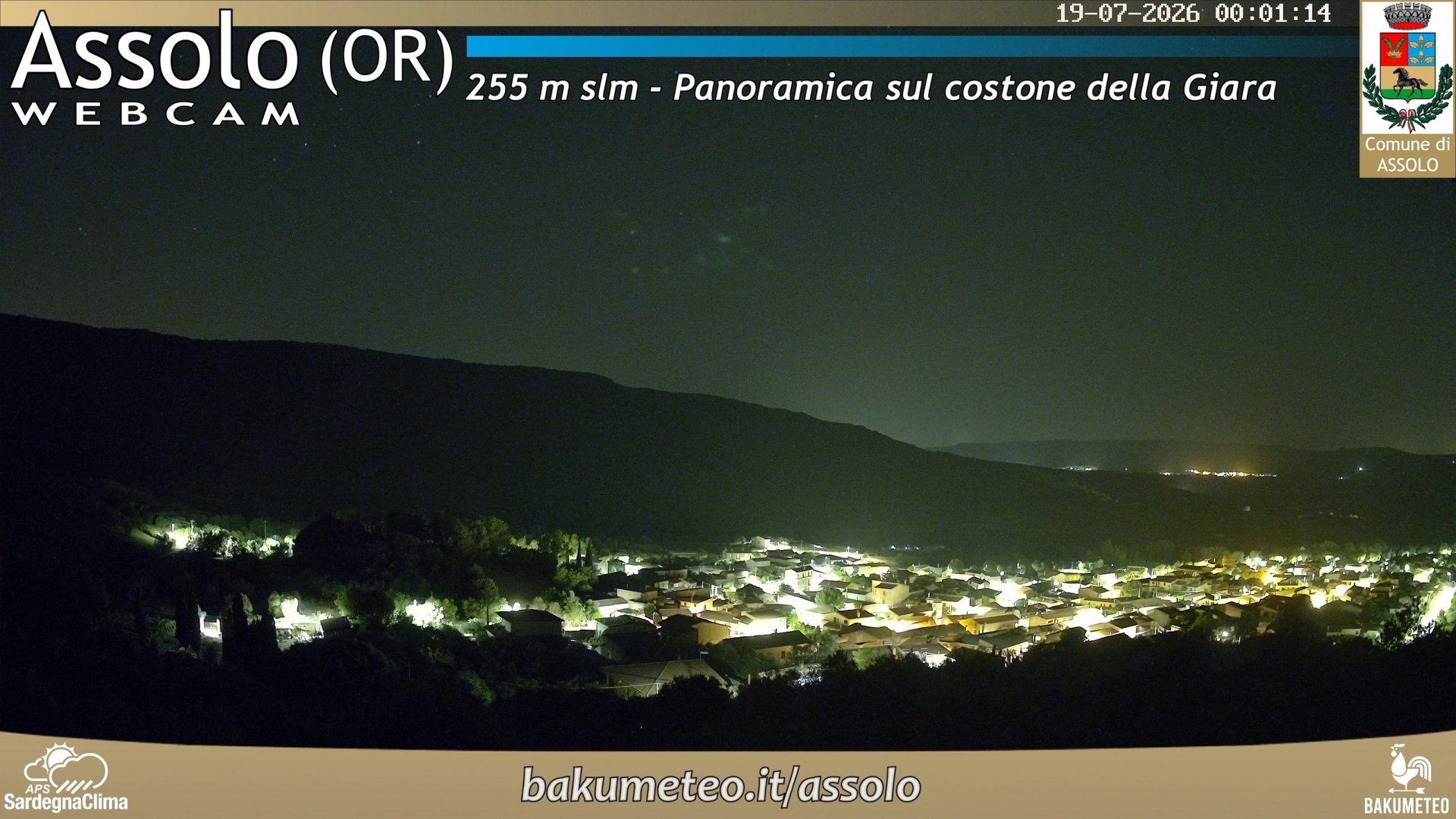 time-lapse frame, Assolo webcam