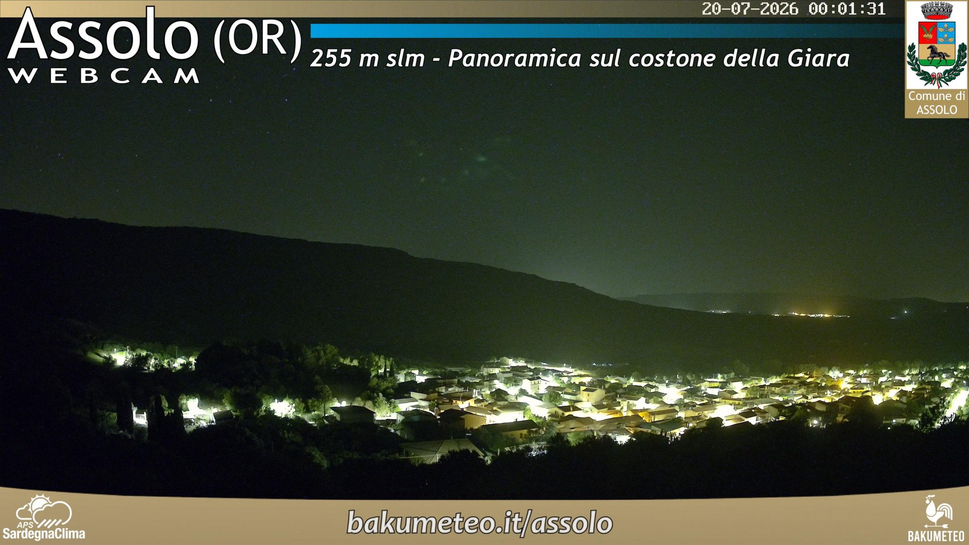 time-lapse frame, Assolo webcam
