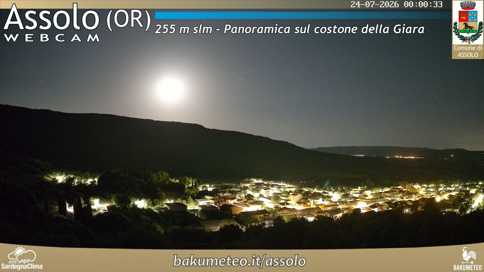 time-lapse frame, Assolo webcam
