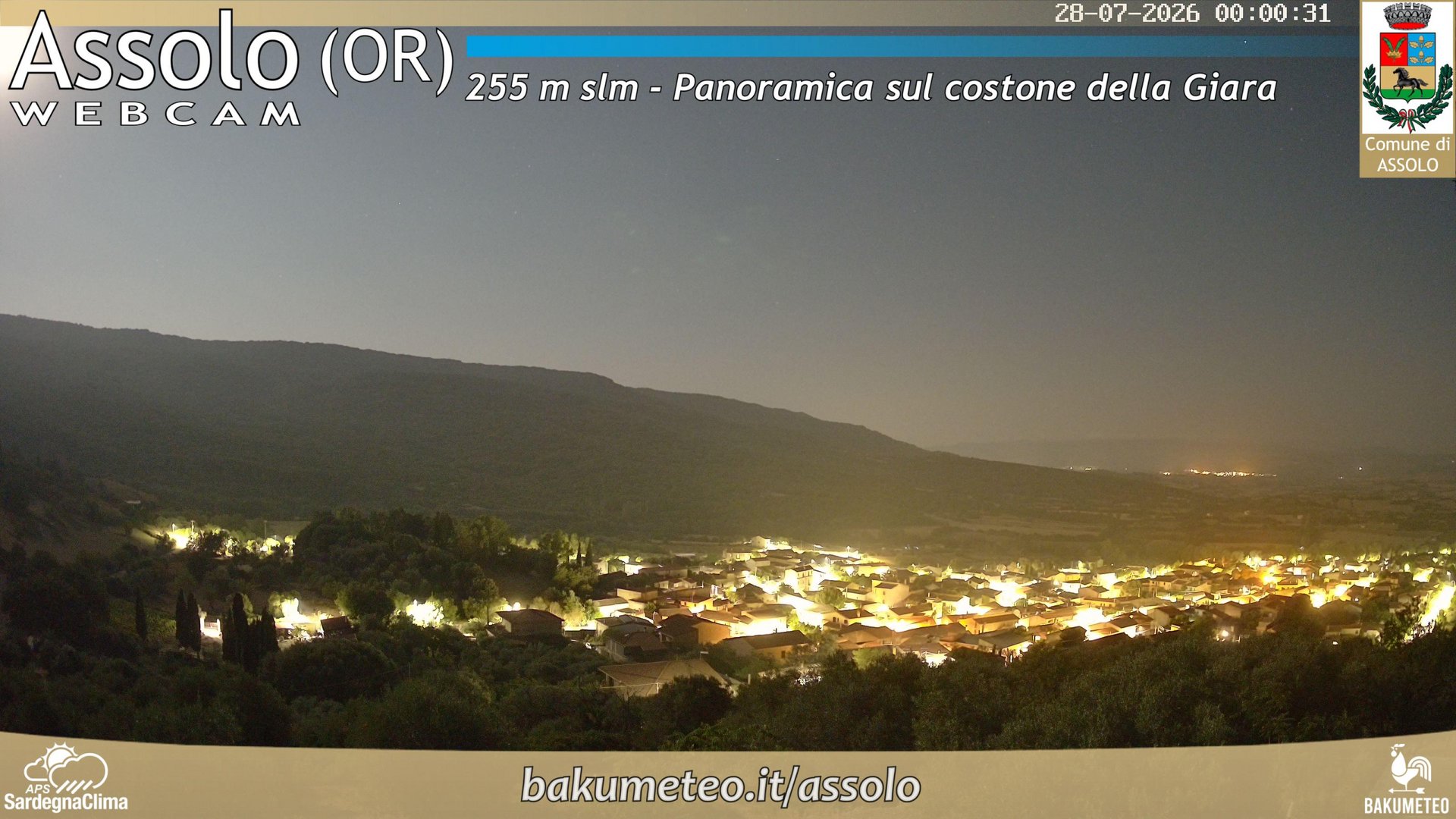 time-lapse frame, Assolo webcam