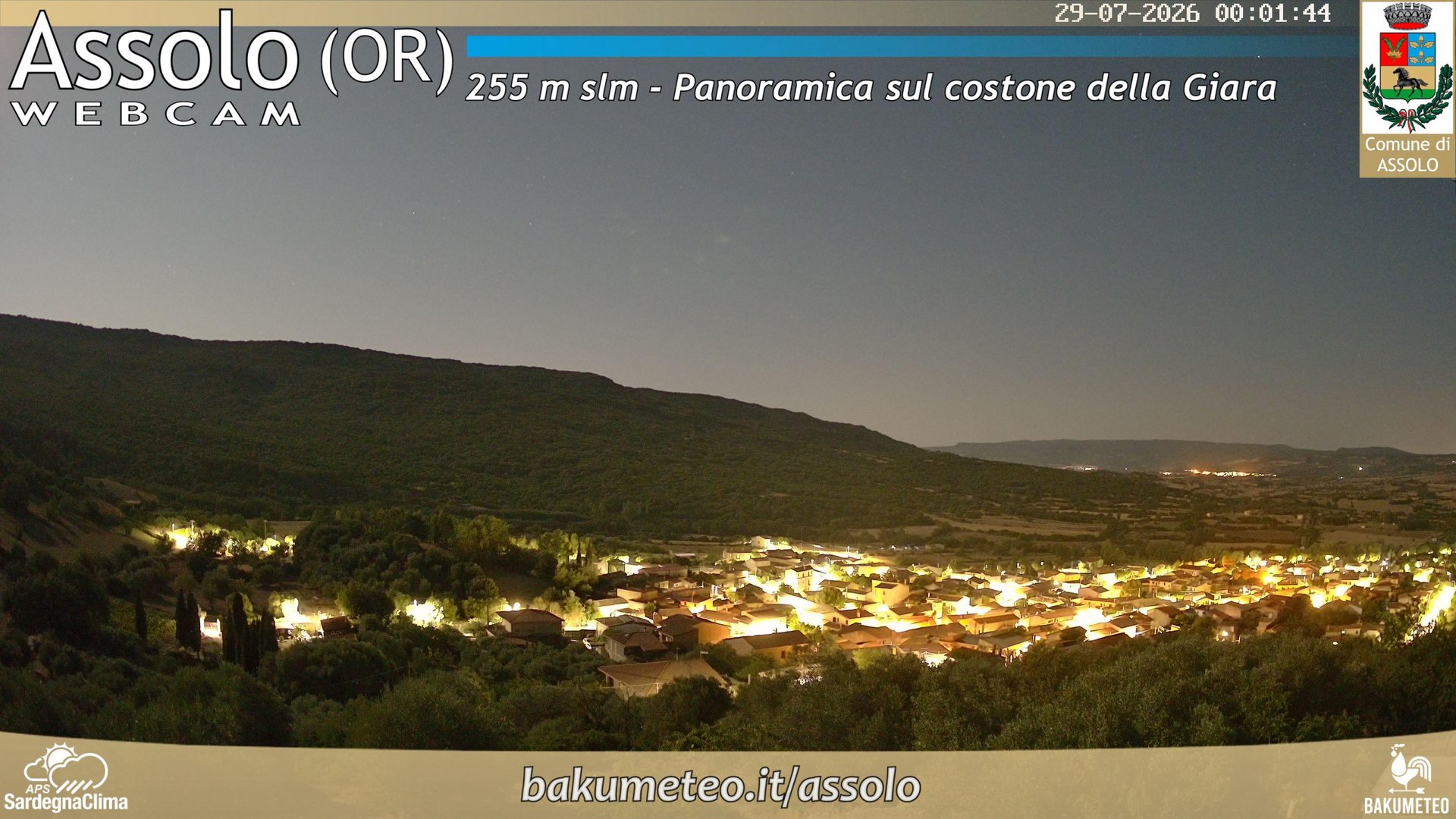 time-lapse frame, Assolo webcam