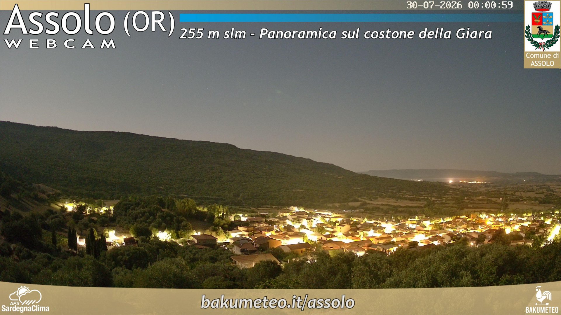 time-lapse frame, Assolo webcam