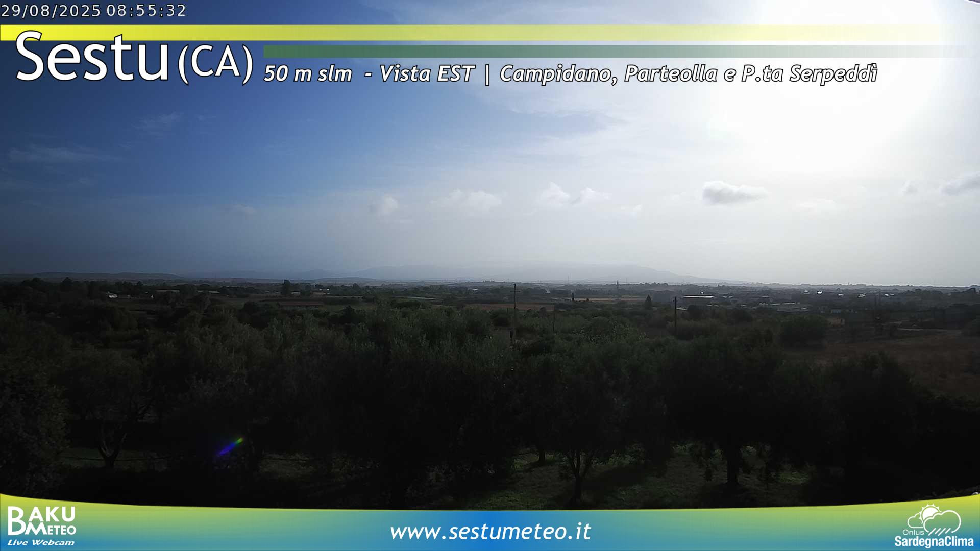 time-lapse frame, Sestu webcam
