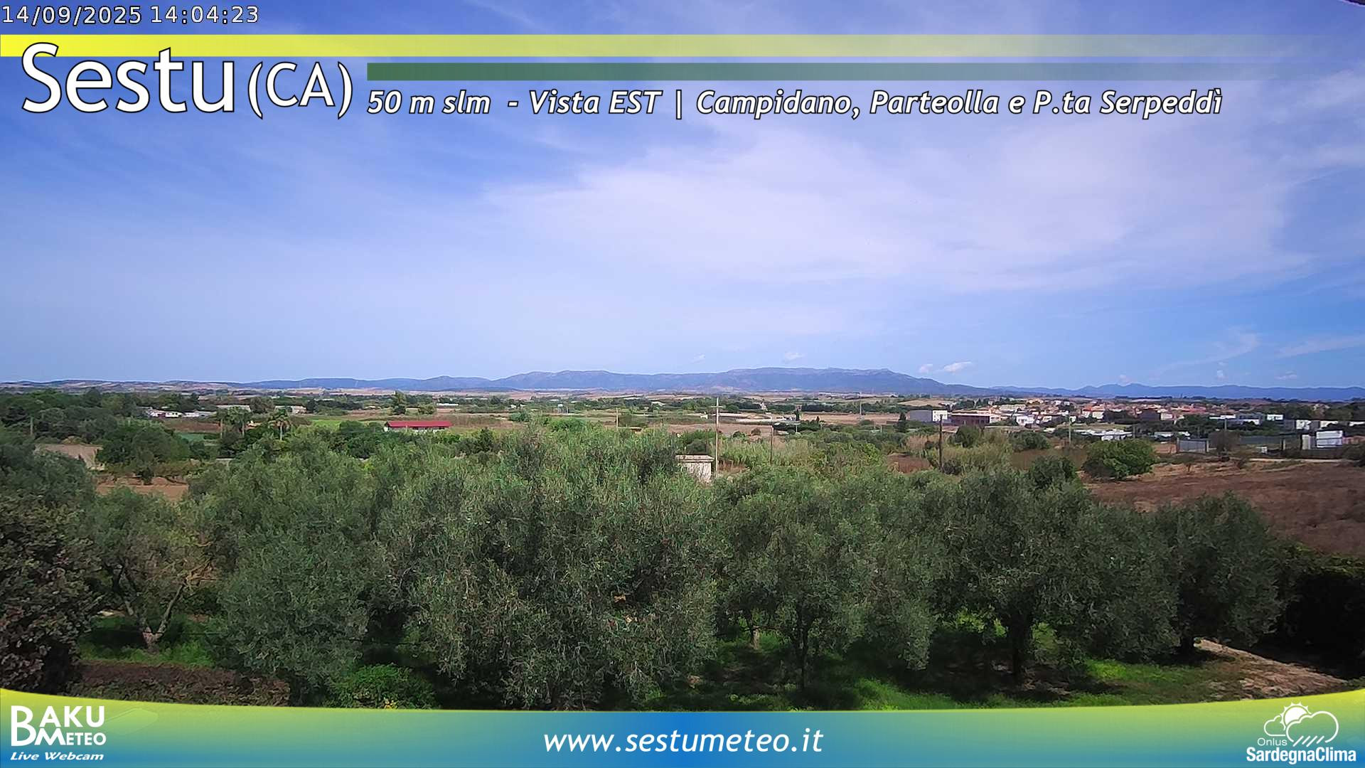 time-lapse frame, Sestu webcam