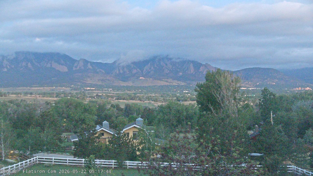 time-lapse frame, Louisville Flatirons time-lapse webcam