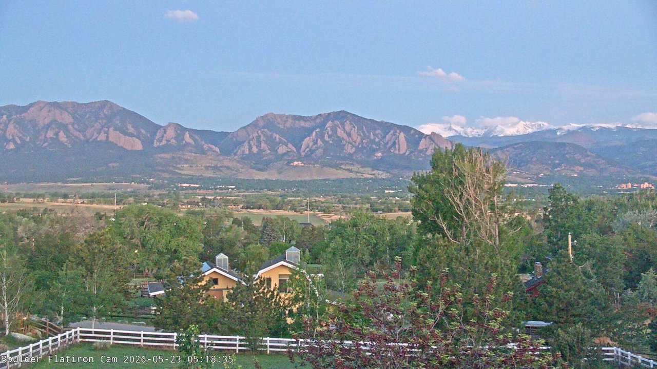 time-lapse frame, Louisville Flatirons time-lapse webcam