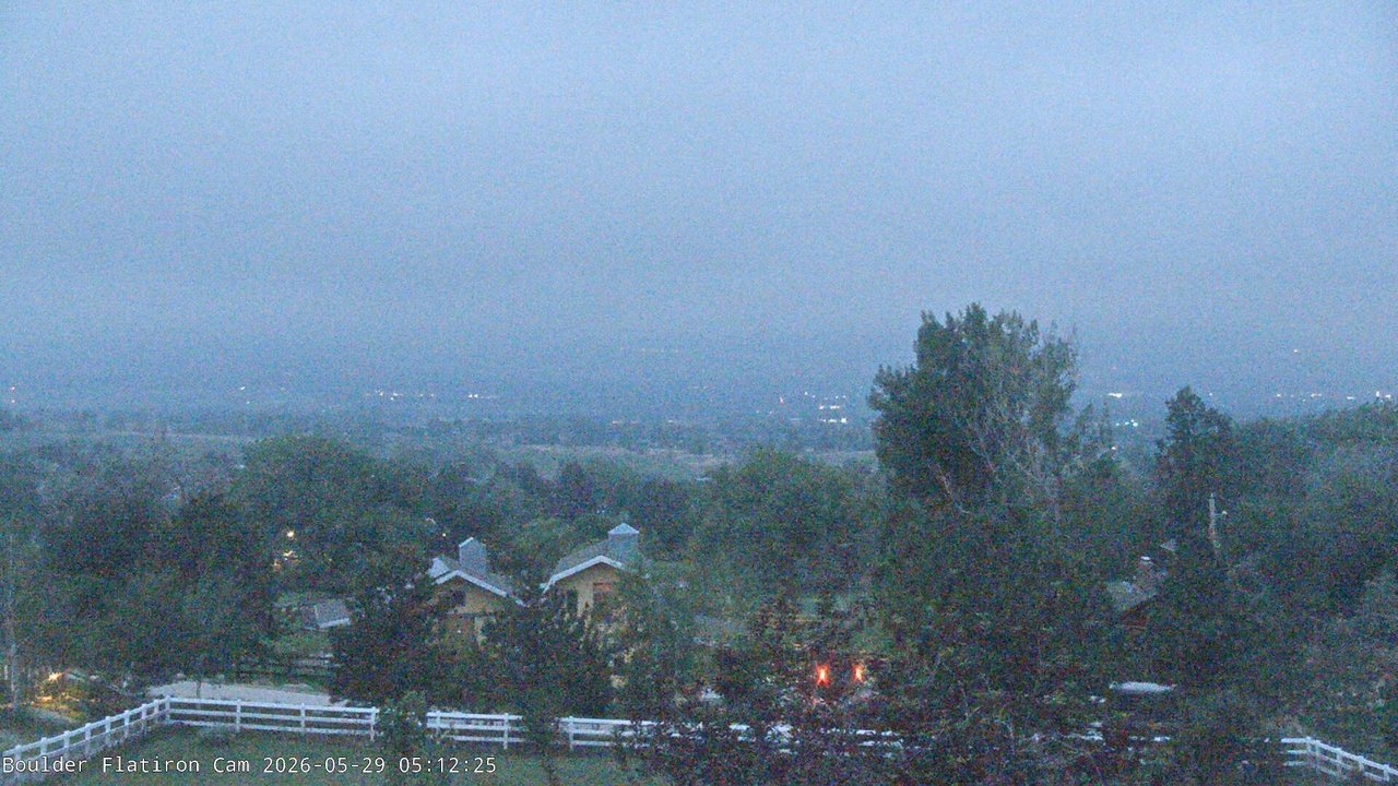 time-lapse frame, Louisville Flatirons time-lapse webcam