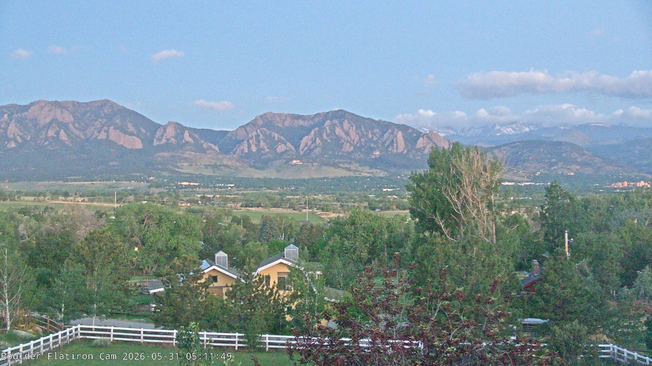time-lapse frame, Louisville Flatirons time-lapse webcam