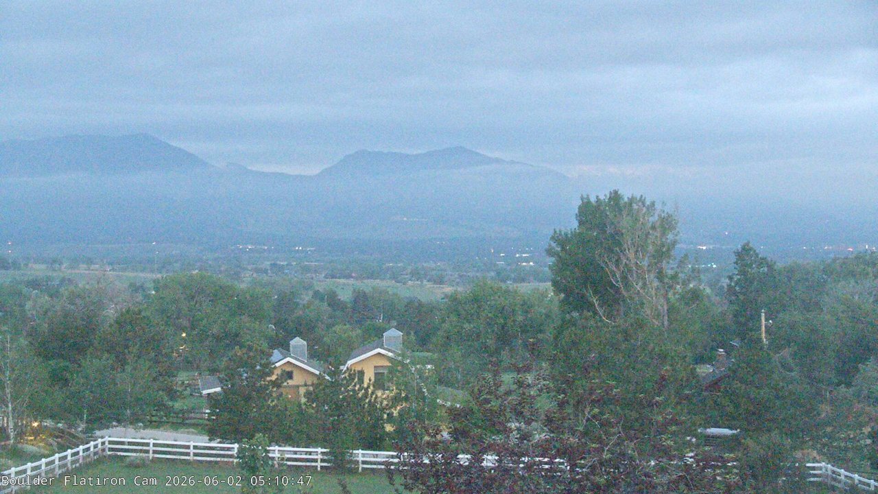 time-lapse frame, Louisville Flatirons time-lapse webcam