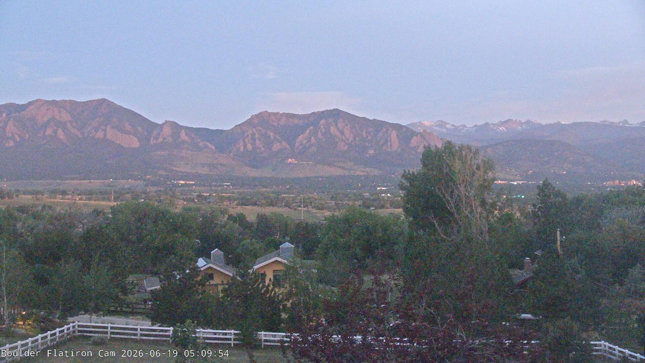 time-lapse frame, Louisville Flatirons time-lapse webcam