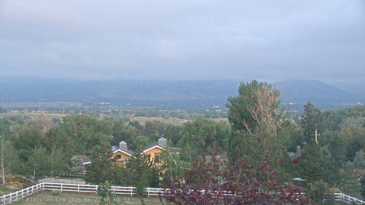 time-lapse frame, Louisville Flatirons time-lapse webcam