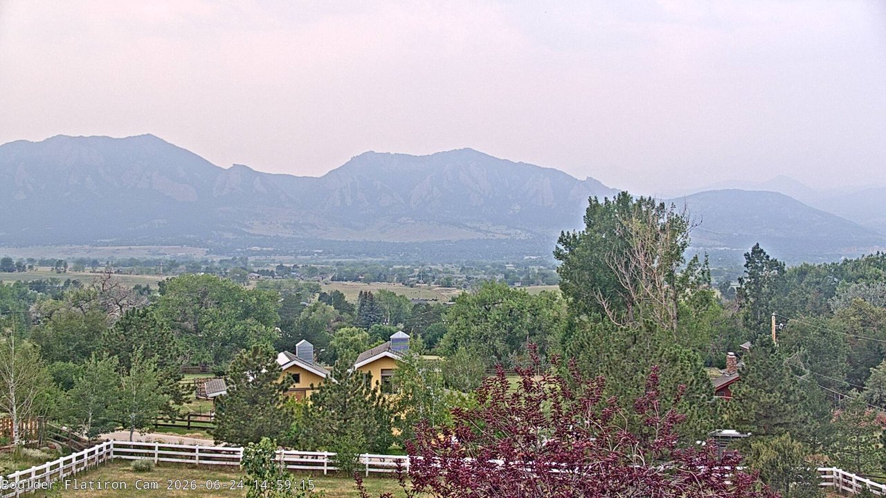 time-lapse frame, Louisville Flatirons time-lapse webcam