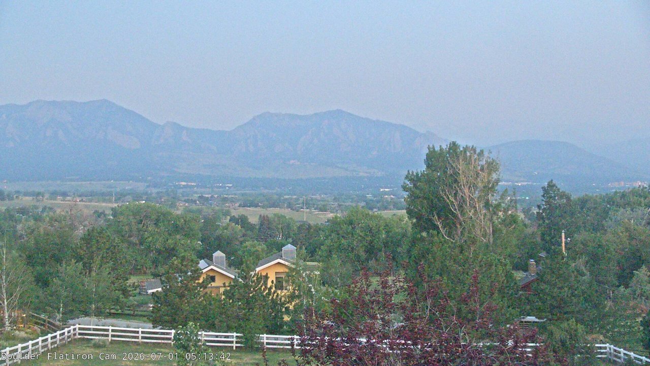time-lapse frame, Louisville Flatirons time-lapse webcam