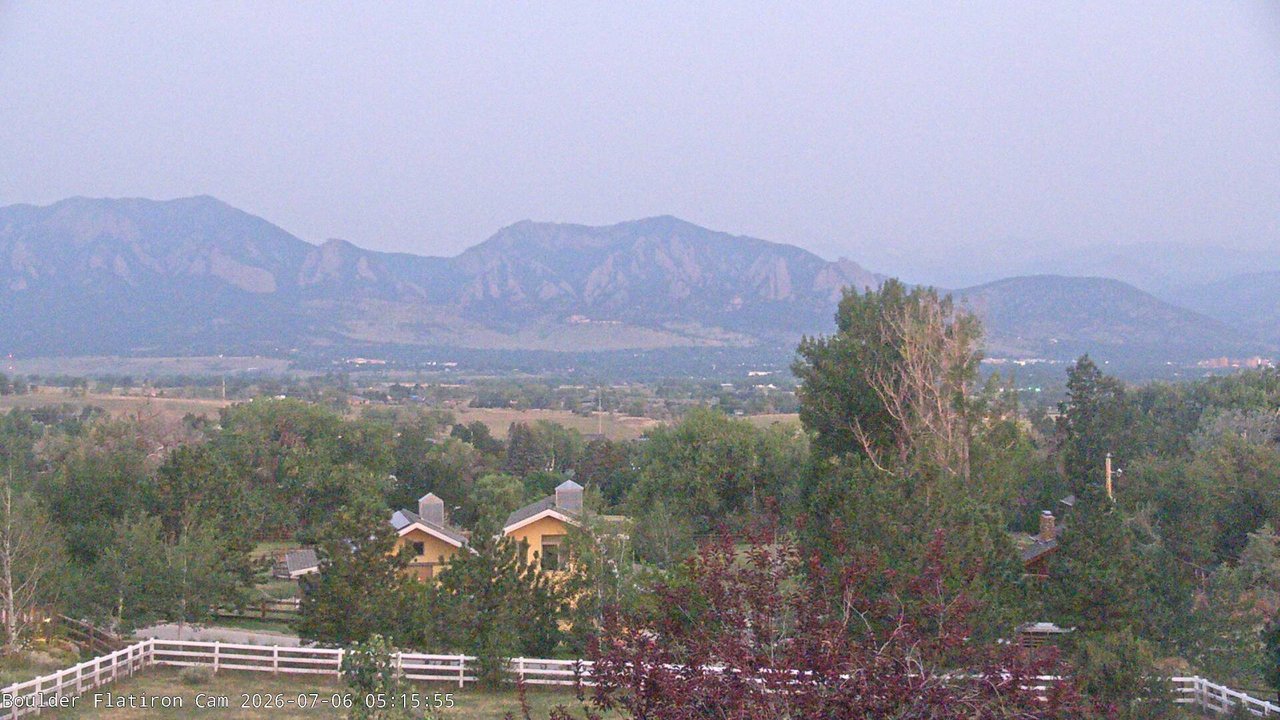 time-lapse frame, Louisville Flatirons time-lapse webcam