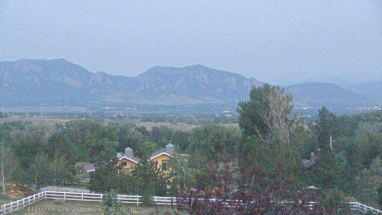 time-lapse frame, Louisville Flatirons time-lapse webcam
