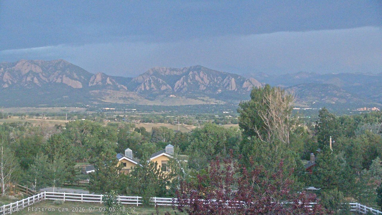 time-lapse frame, Louisville Flatirons time-lapse webcam