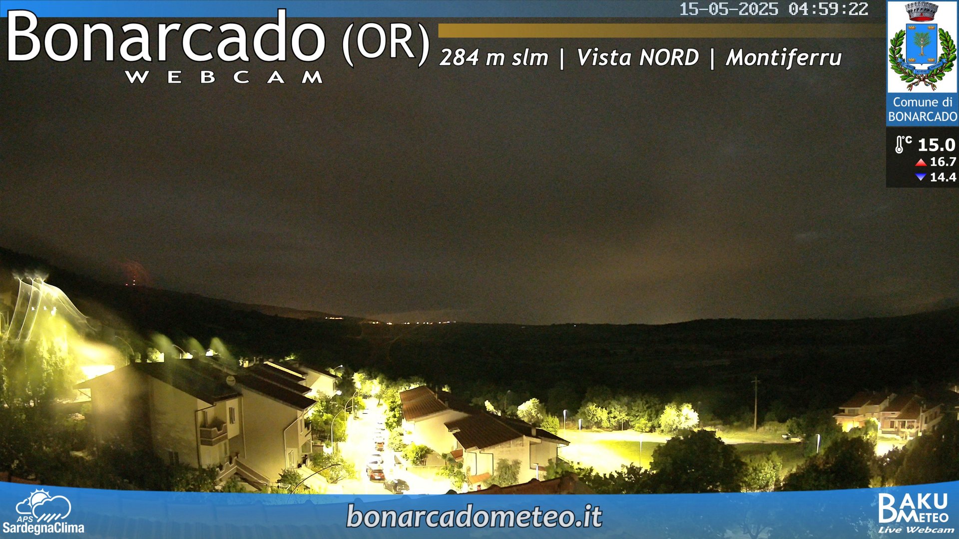time-lapse frame, Bonarcado NORD webcam