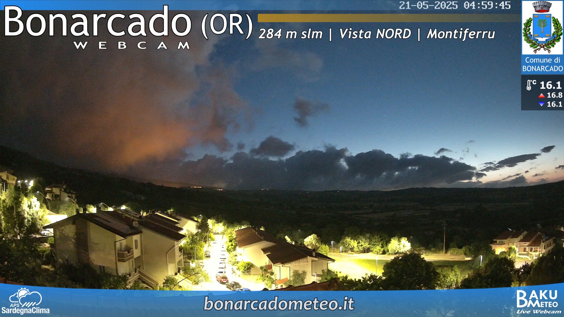time-lapse frame, Bonarcado NORD webcam