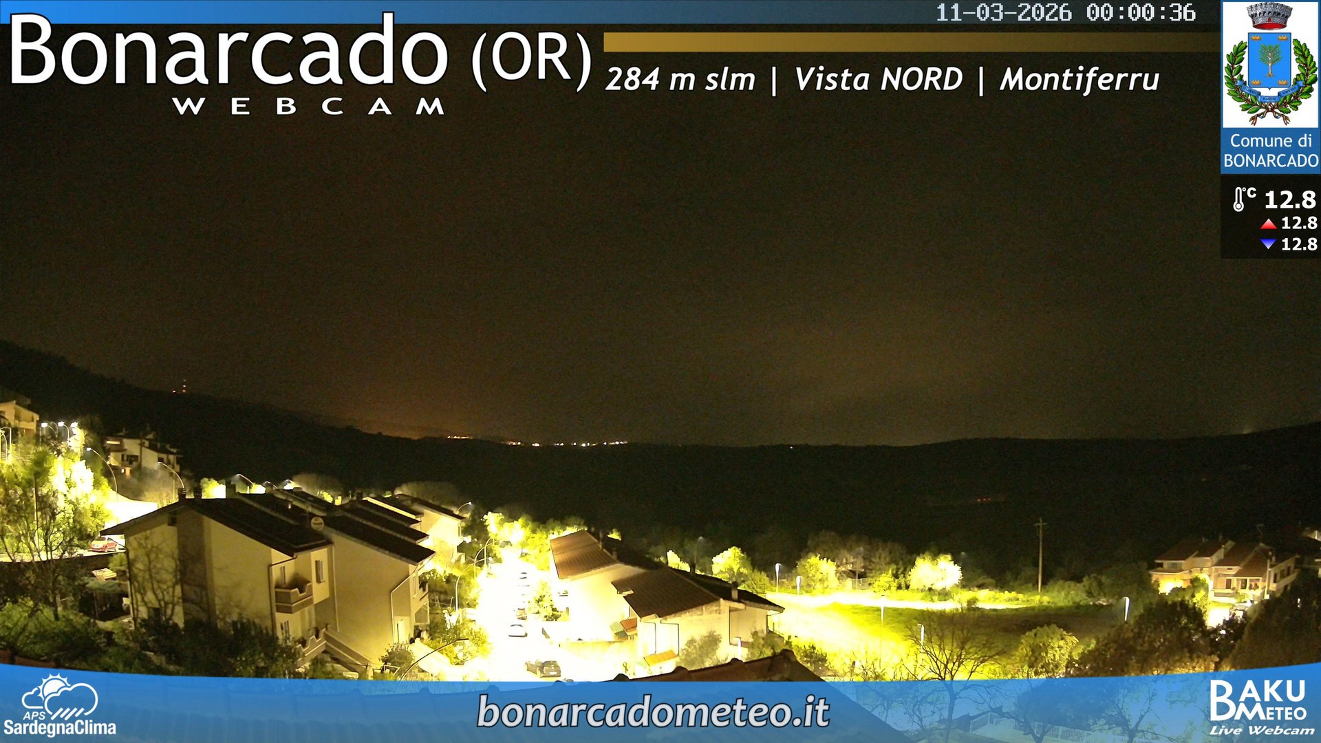 time-lapse frame, Bonarcado NORD webcam