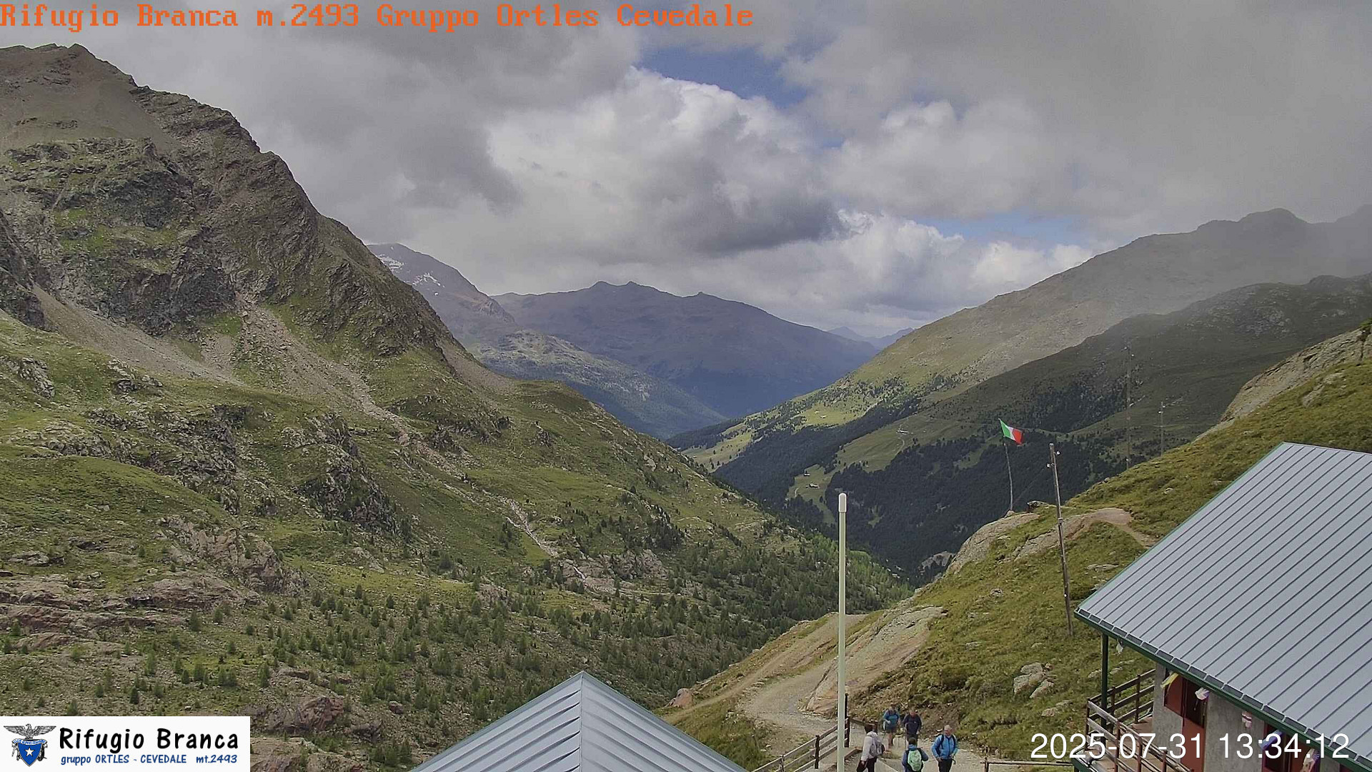 time-lapse frame, Rifugio Branca  Panorama webcam