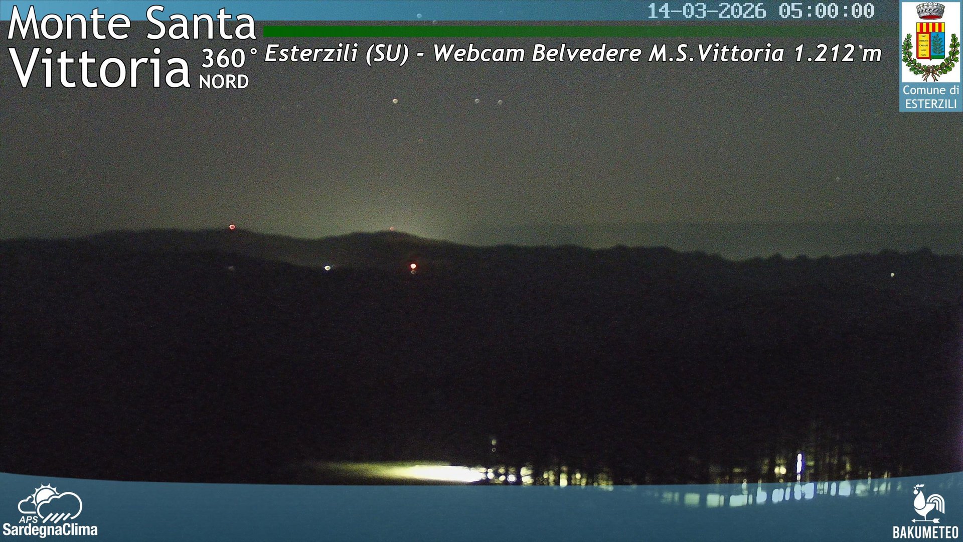 time-lapse frame, Asuni San Giovanni webcam