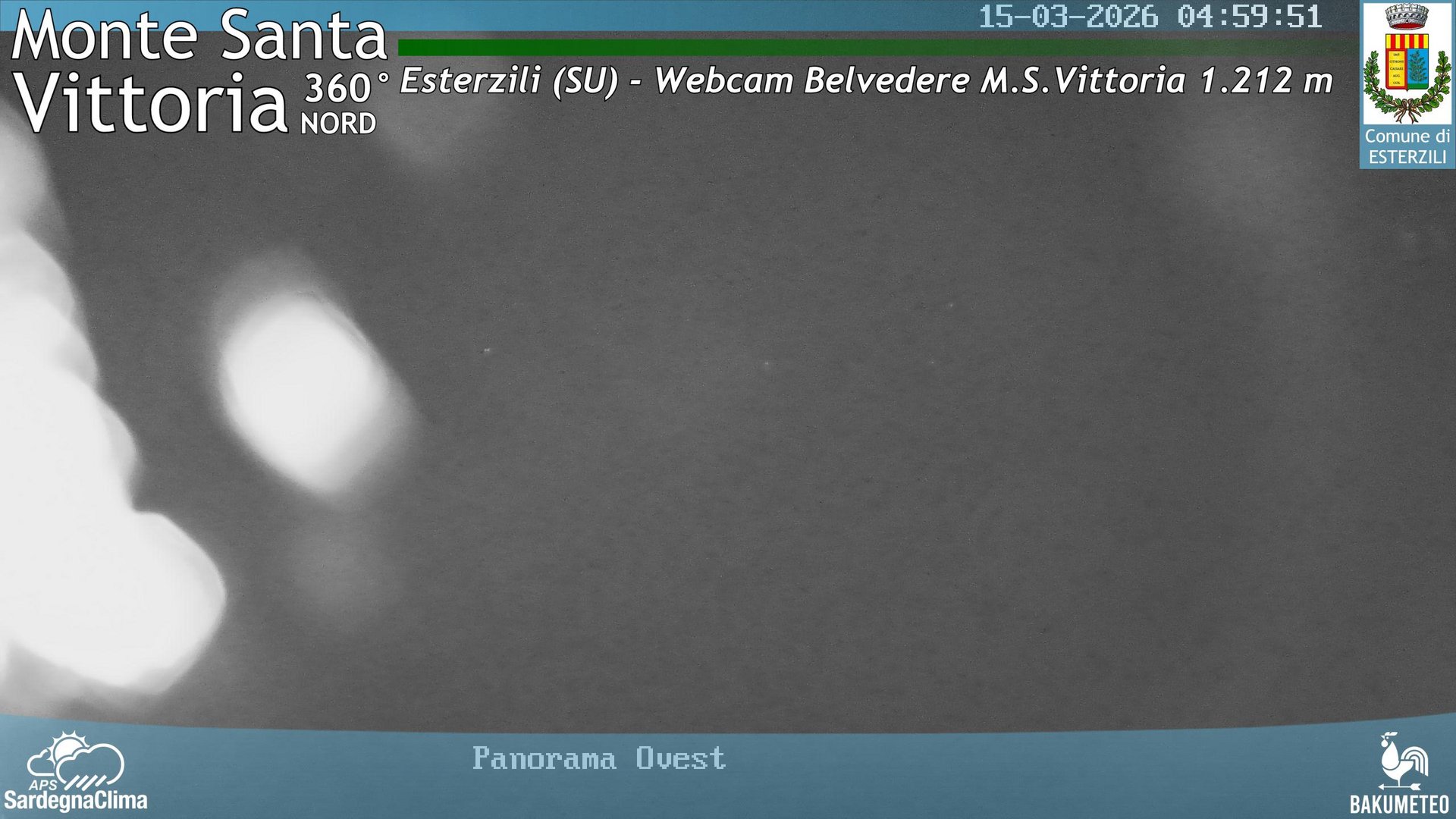 time-lapse frame, Asuni San Giovanni webcam