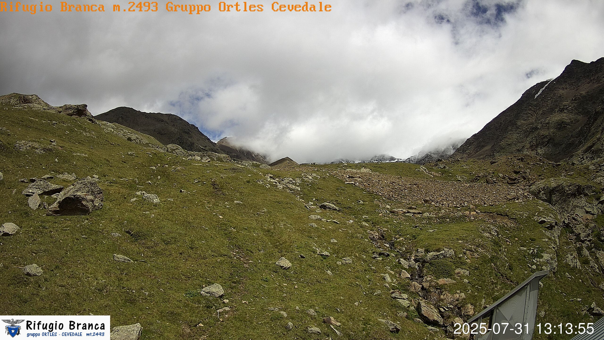 time-lapse frame, Rifugio Branca  Cevedale webcam