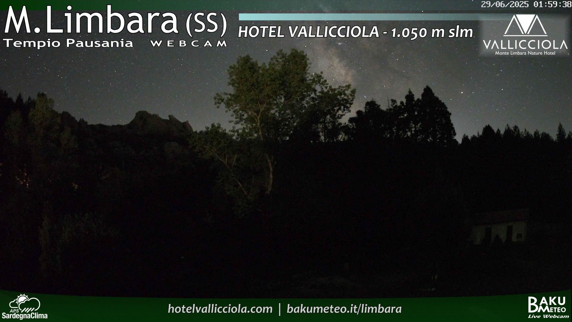 time-lapse frame, Monte Limbara Vallicciola webcam